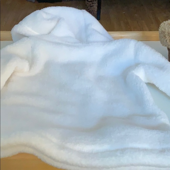 Carter’s white fleece pullover - boots - Picture 4 of 8